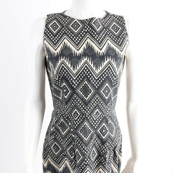 J. Crew Womens Basketweave Sheath Dress Sz 4 Black - Picture 1 of 6